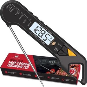 Instant Read Meat Thermometer Digital BBQ Spring Grill Smoker Probe Monarchef
